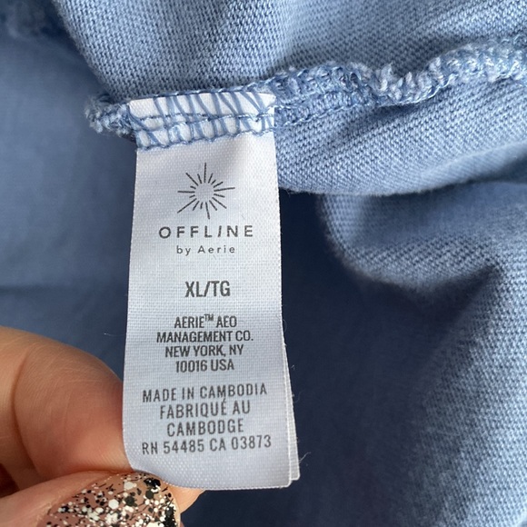 Aerie - Offline Tee in Blue "Run Laps, Take Naps" - Picture 7 of 8